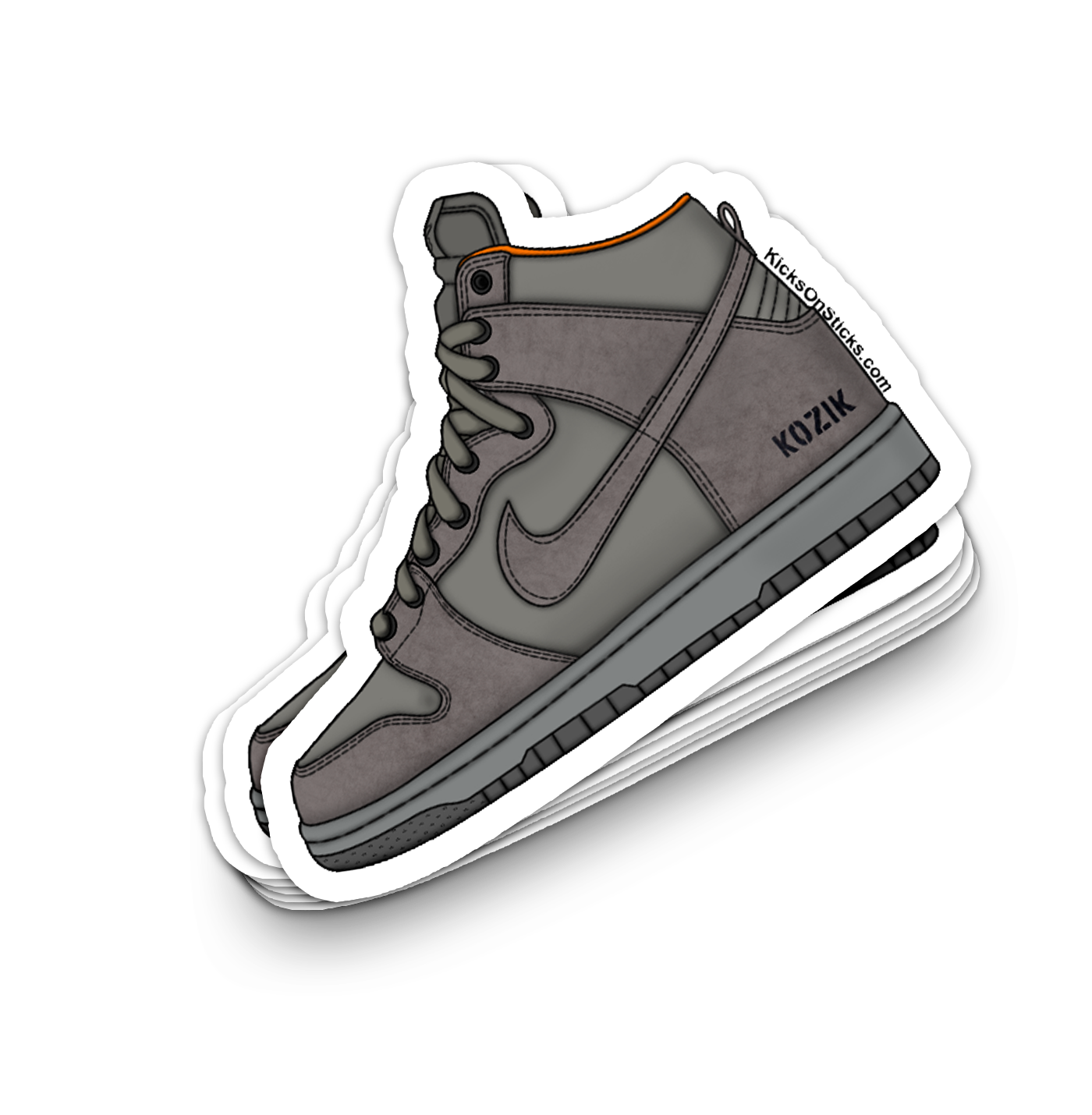 SB Dunk High "Kozik" Sneaker Sticker