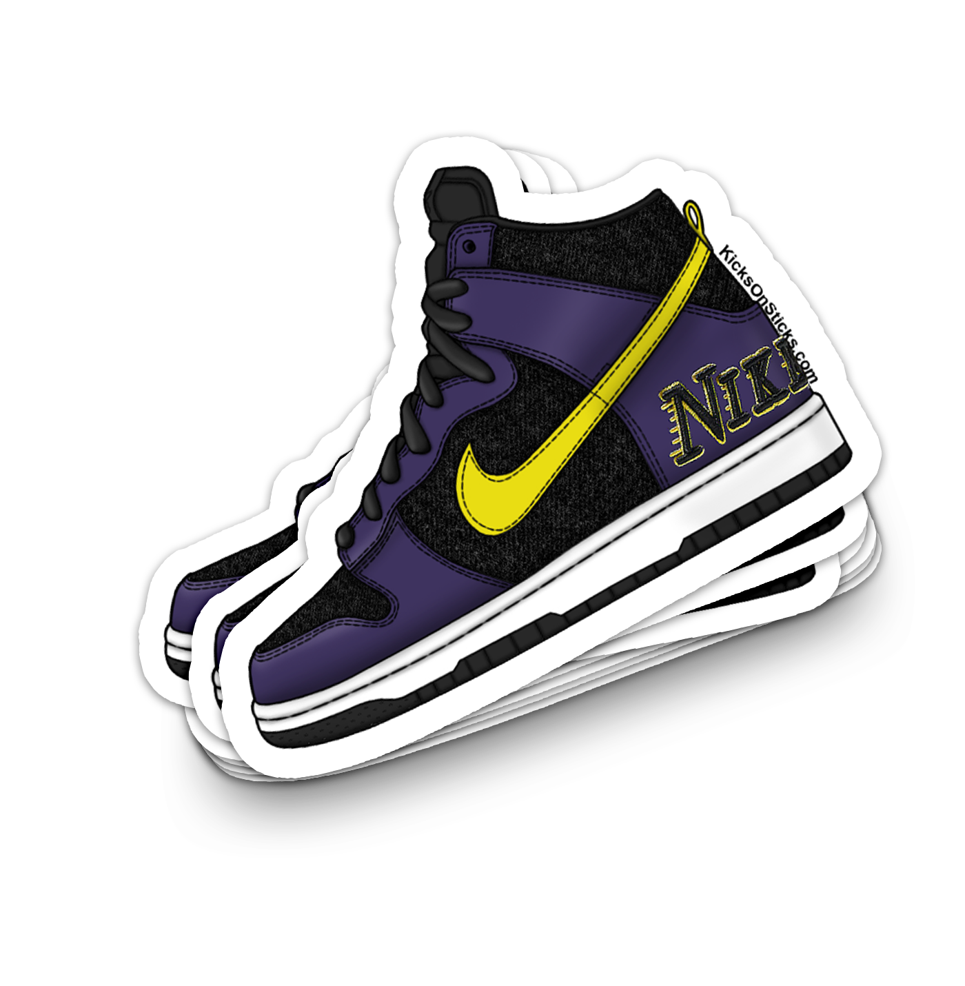 Dunk High "EMB Lakers" Sneaker Sticker