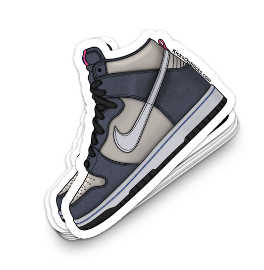 SB Dunk High "Medium Grey Pink" Sneaker Sticker