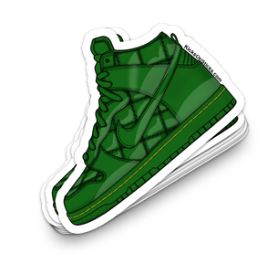 Dunk High "Olympic Green Quilted" Sneaker Sticker