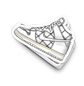 Dunk High "Olympic White Quilted" Sneaker Sticker
