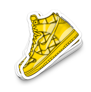 Dunk High "Olympic Yellow Quilted" Sneaker Sticker