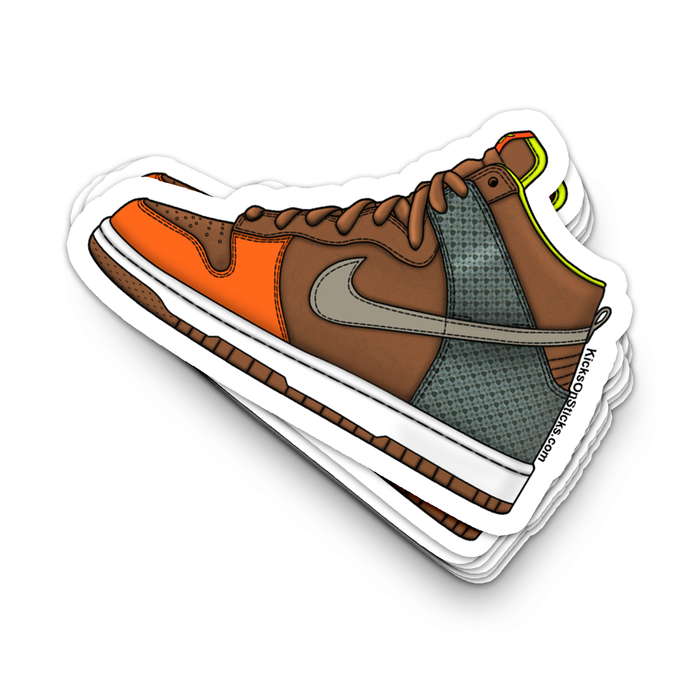Dunk High "Orange Blaze" Sneaker Sticker