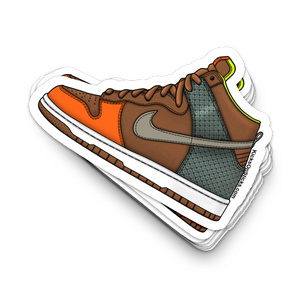 Dunk High "Orange Blaze" Sneaker Sticker