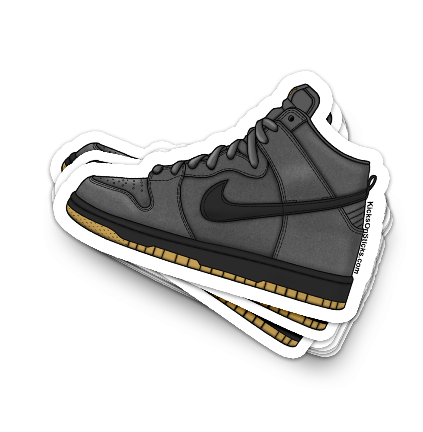 SB Dunk High "Orange Label Smoke Grey" Sneaker Sticker