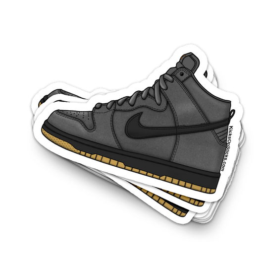 SB Dunk High "Orange Label Smoke Grey" Sneaker Sticker