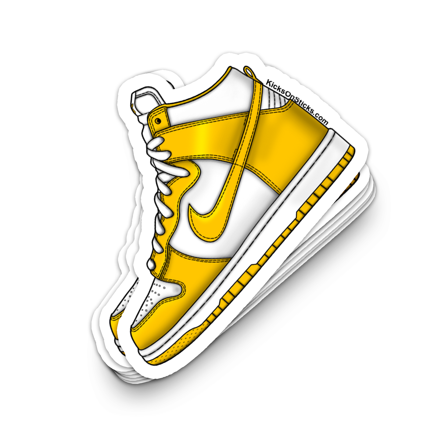 Dunk High "Sulfur White" Sneaker Sticker