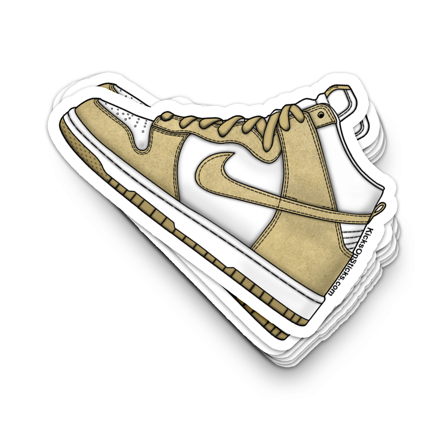 Dunk High "Tan Suede" Sneaker Sticker