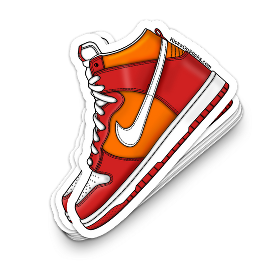 Dunk High "Varsity Red Orange 06" Sneaker Sticker
