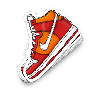 Dunk High "Varsity Red Orange 06" Sneaker Sticker