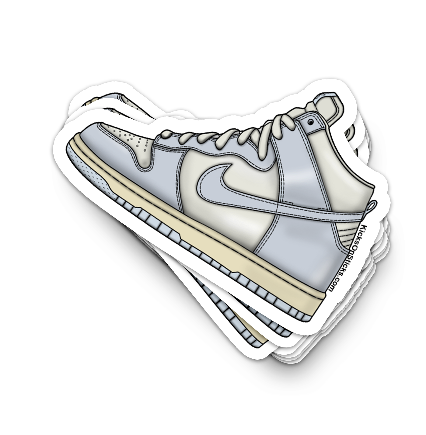 Dunk High "Vast Grey" Sneaker Sticker