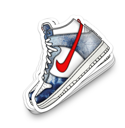 Dunk High "Washed Denim" Sneaker Sticker