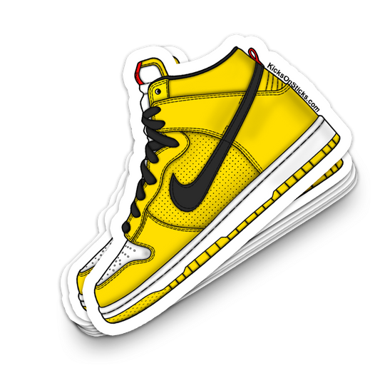 SB Dunk High "Wet Floor" Sneaker Sticker