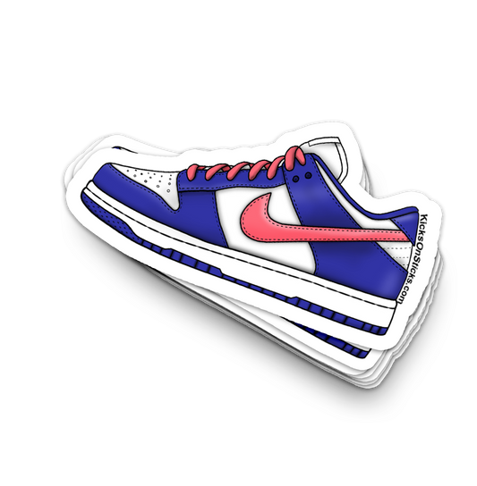Dunk Low "Bright Crimson Game Royal" Sneaker Sticker