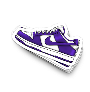 Dunk Low "Championship Purple" Sneaker Sticker