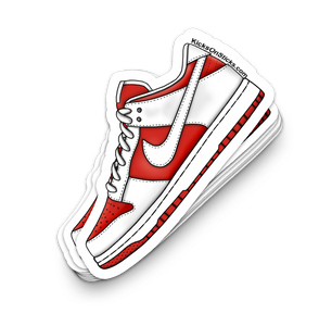 Dunk Low "Championship Red" Sneaker Sticker