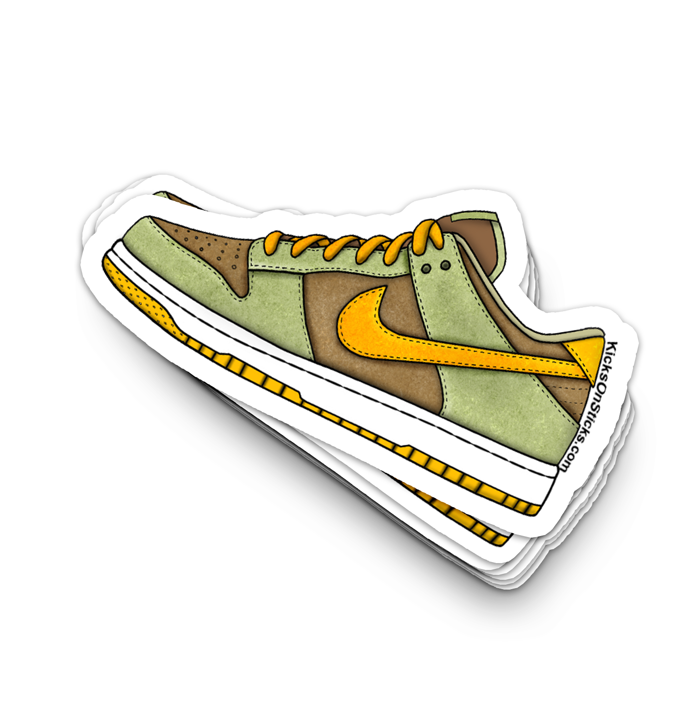 Dunk Low "Dusty Olive" Sneaker Sticker