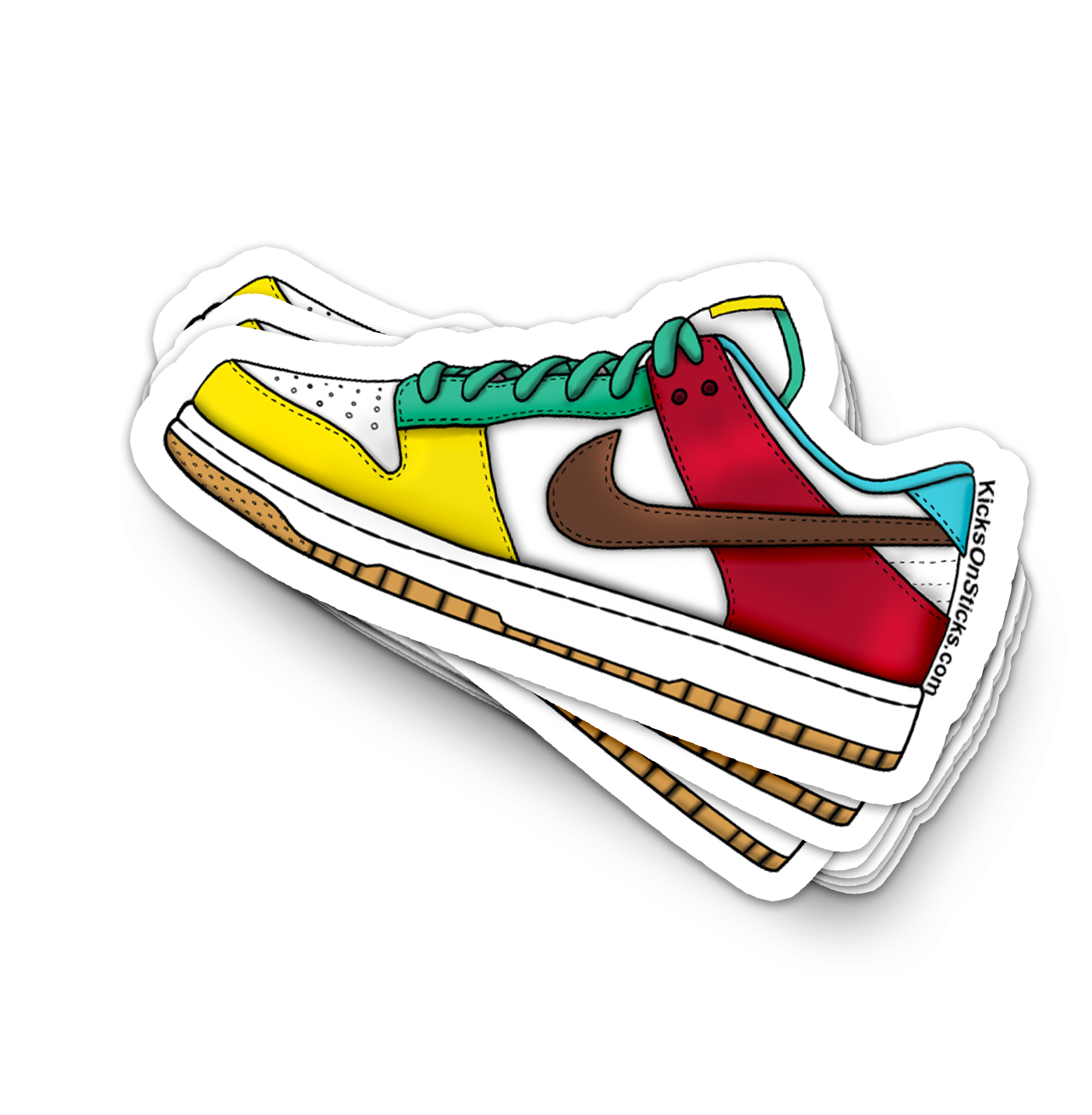 Dunk Low "Free 99 White" Sneaker Sticker