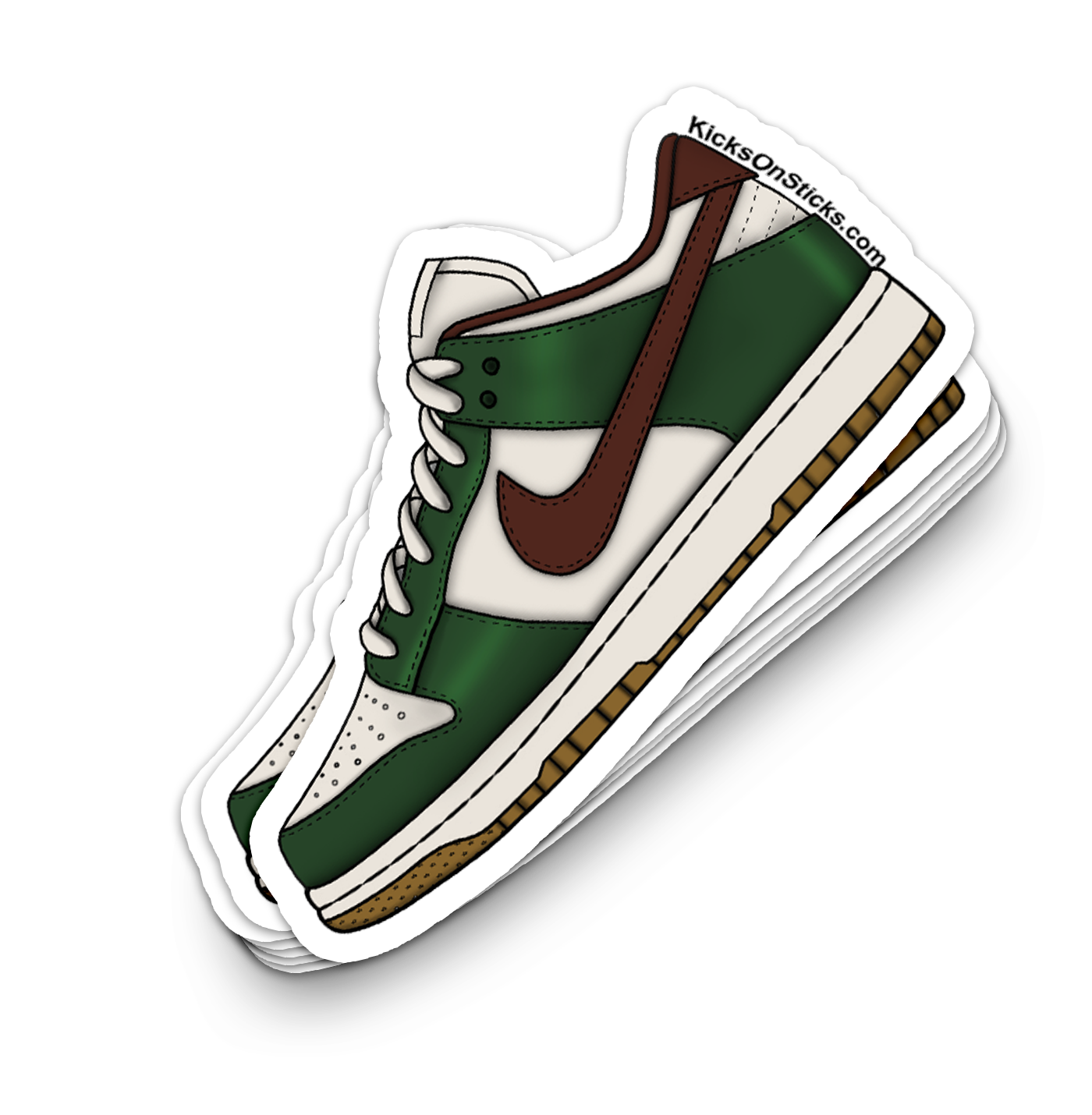Dunk Low "Gorge Green" Sneaker Sticker