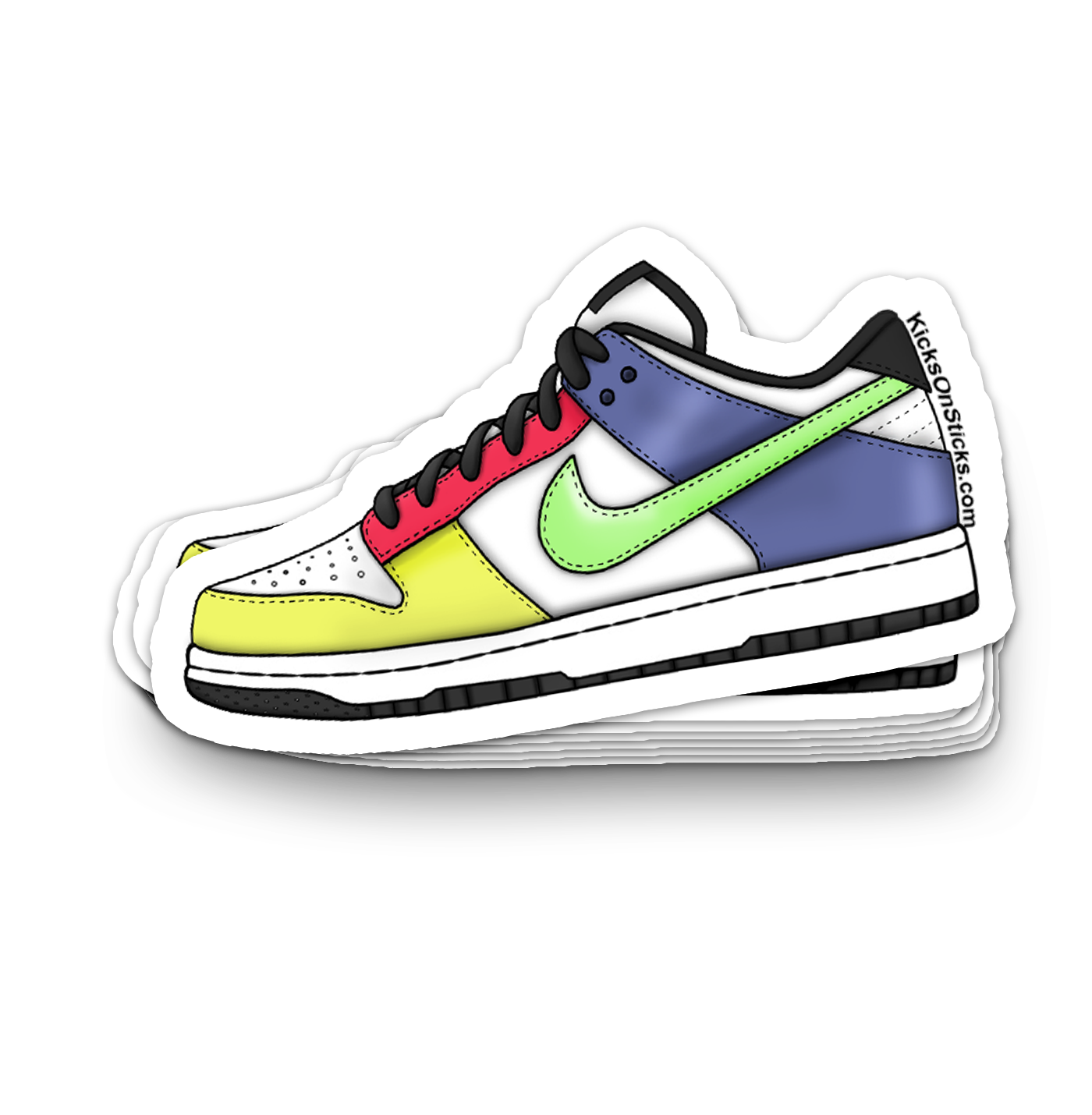 Dunk Low "Green Spark" Sneaker Sticker