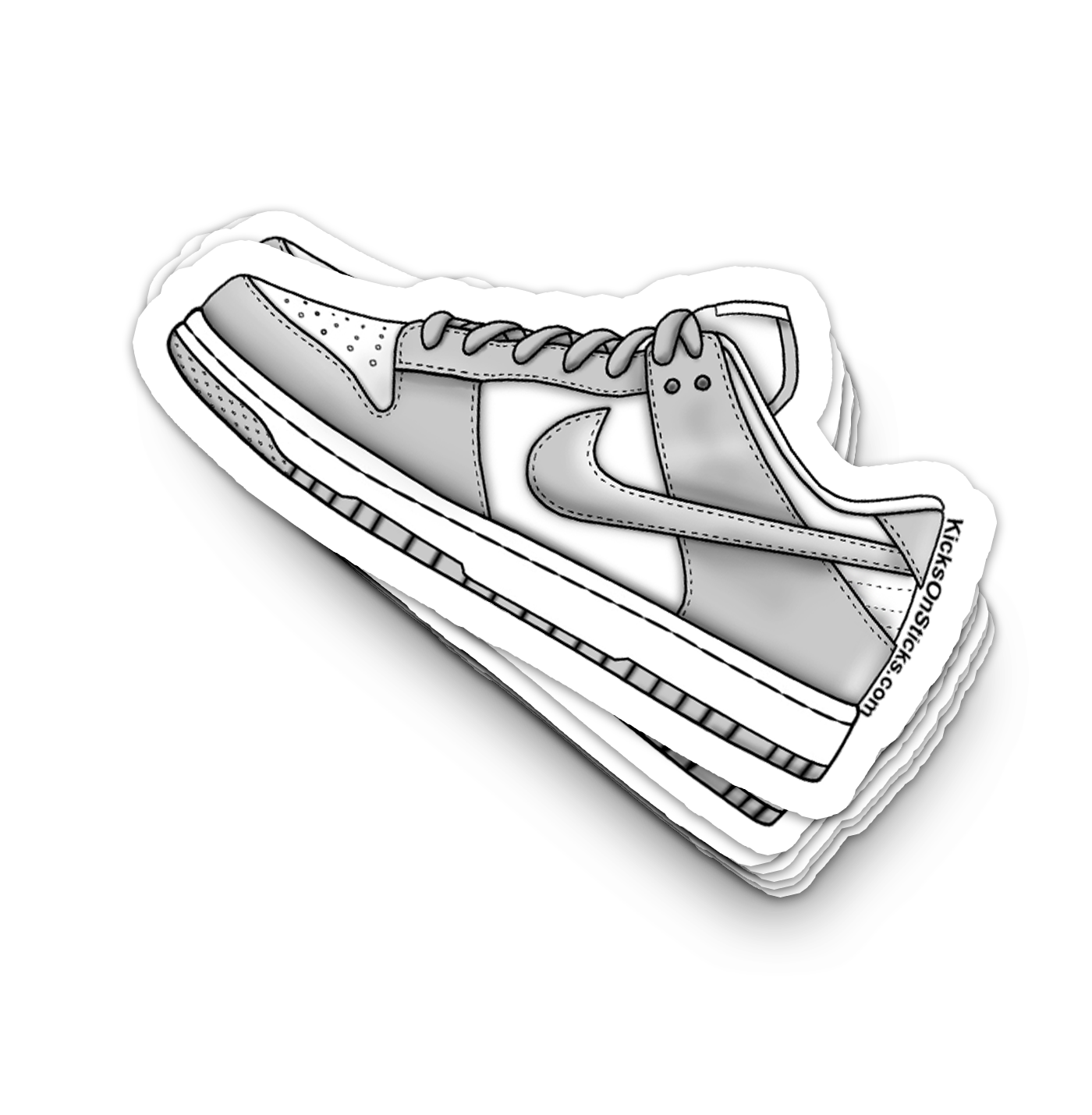 Dunk Low "Grey Fog" Sneaker Sticker