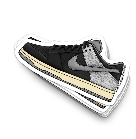 Dunk Low "Jordan Pack 3 Black" Sneaker Sticker