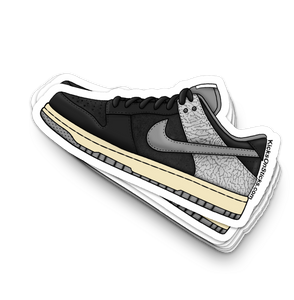 Dunk Low "Jordan Pack 3 Black" Sneaker Sticker