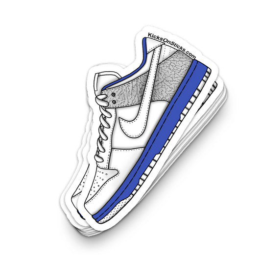 Dunk Low "Jordan Pack 3 White" Sneaker Sticker