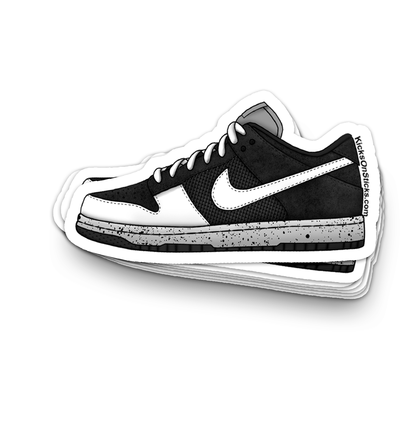 Dunk Low "Jordan Pack 4 Black" Sneaker Sticker