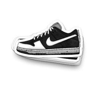 Dunk Low "Jordan Pack 4 Black" Sneaker Sticker