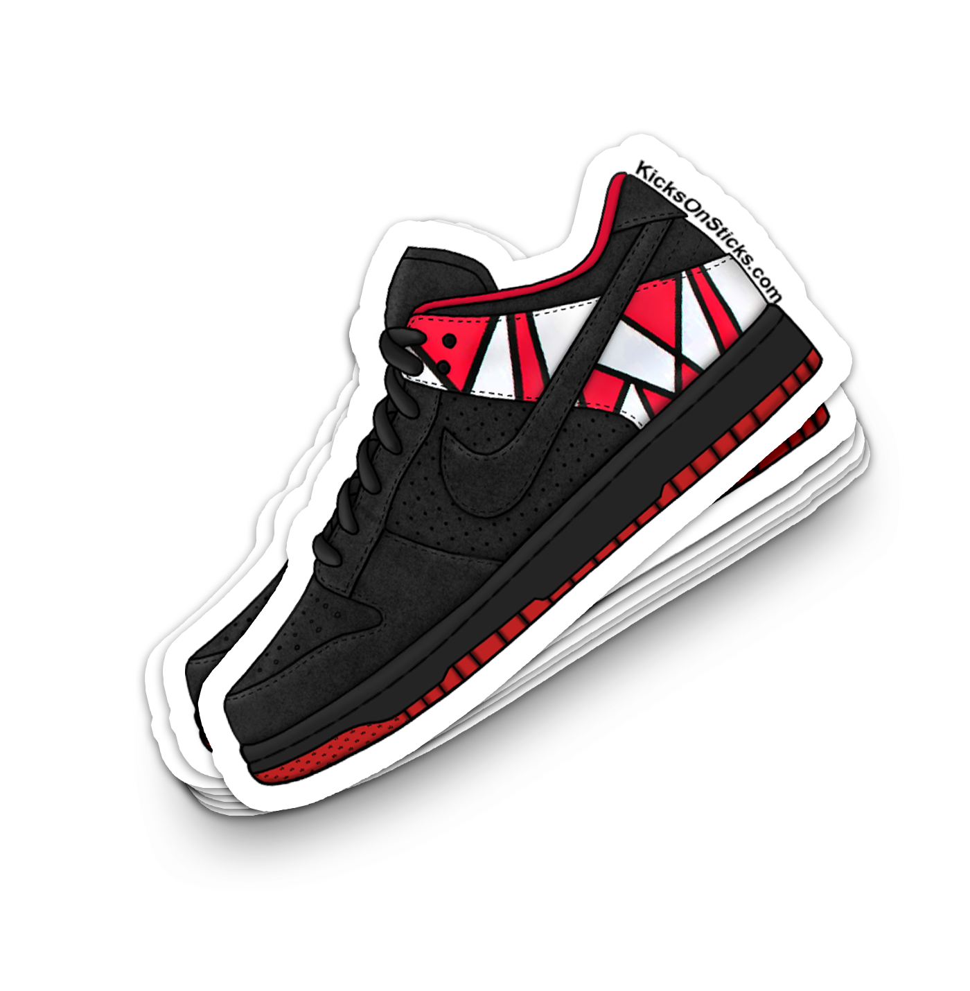 Dunk Low "Jordan Pack 8 Black" Sneaker Sticker