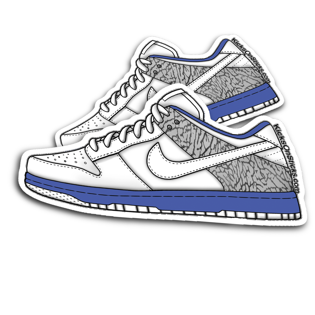 Dunk Low "Jordan True Blue" Sneaker Sticker