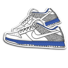 Dunk Low "Jordan True Blue" Sneaker Sticker