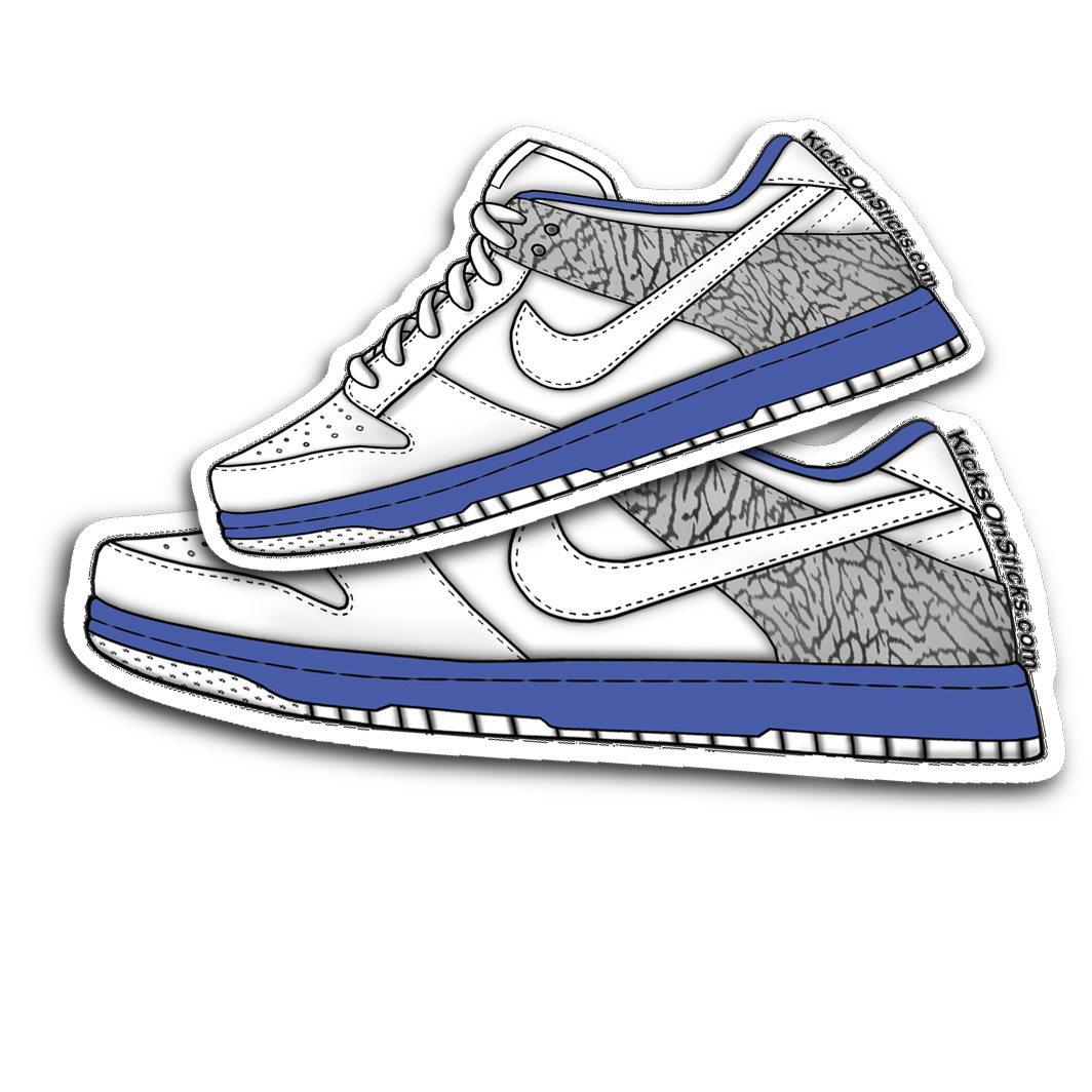 Dunk Low "Jordan True Blue" Sneaker Sticker