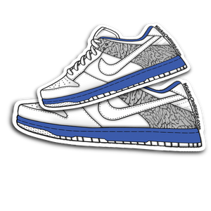 Dunk Low "Jordan True Blue" Sneaker Sticker