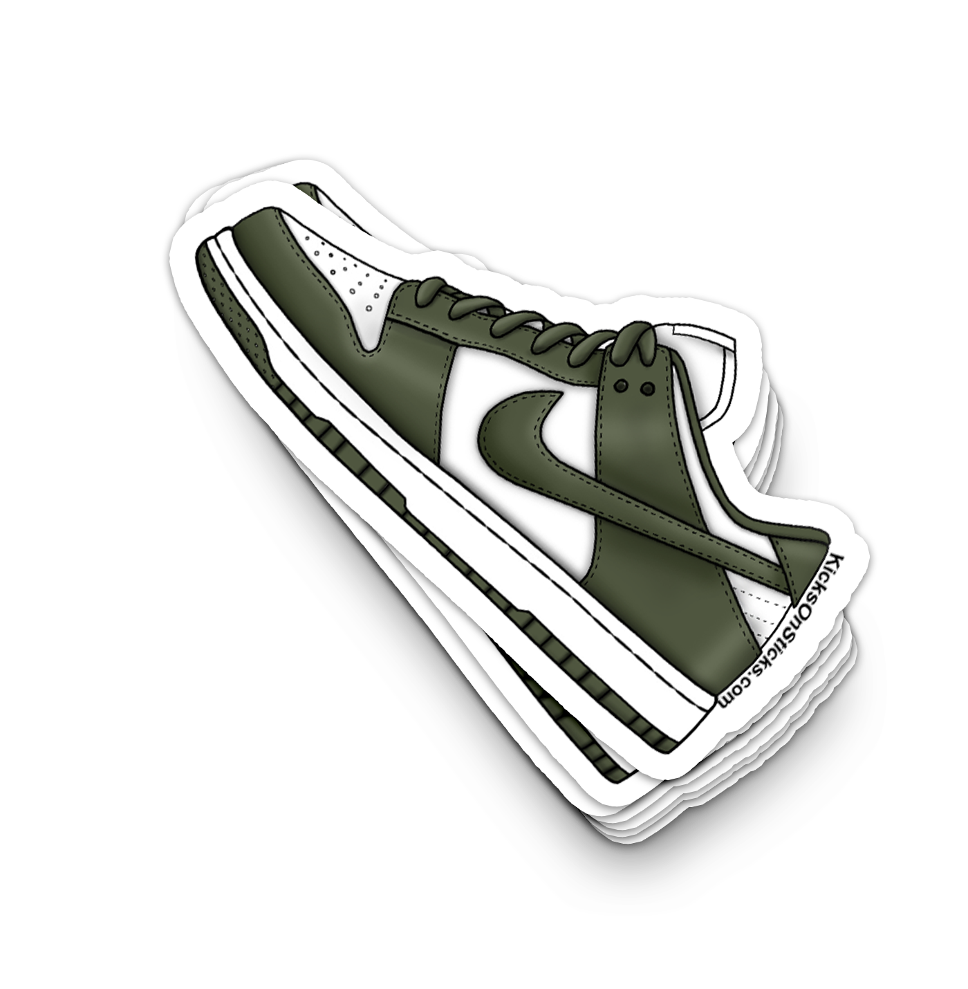 Dunk Low "Medium Olive" Sneaker Sticker