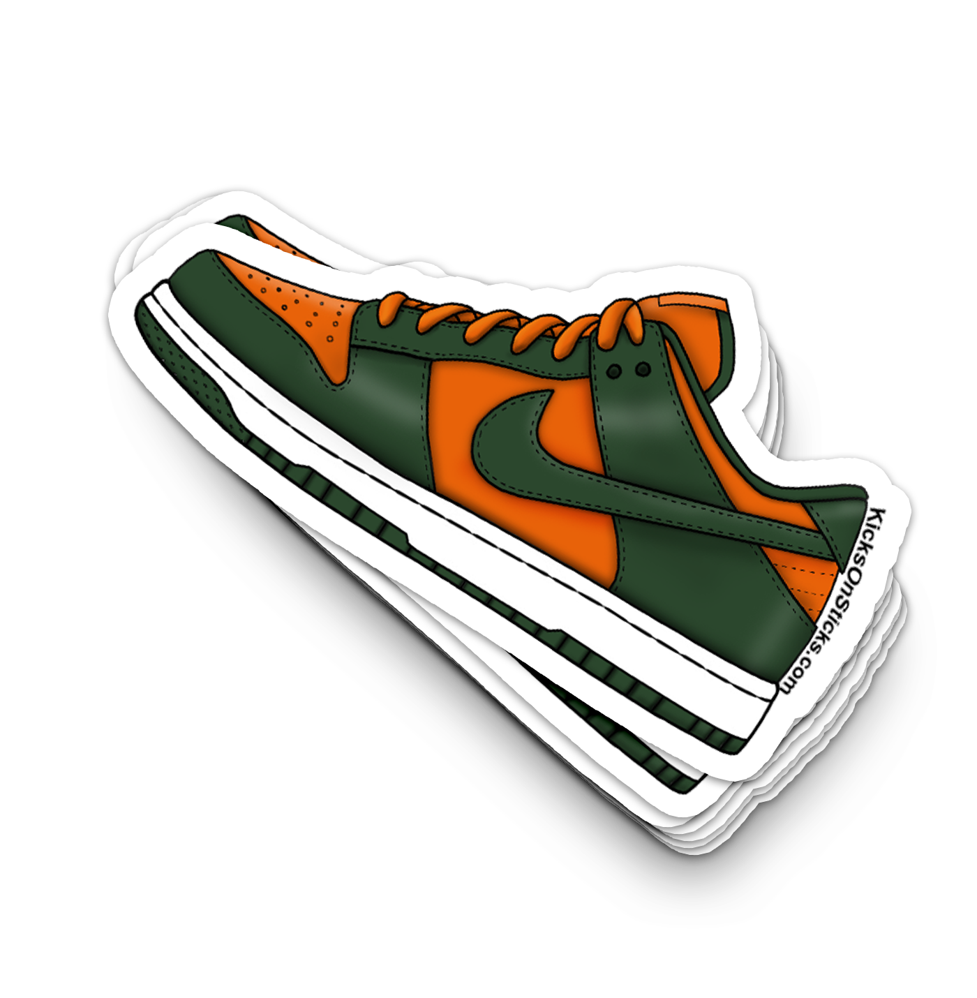 Dunk Low "Miami Hurricane" Sneaker Sticker