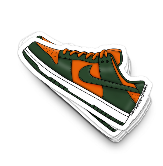 Dunk Low "Miami Hurricane" Sneaker Sticker