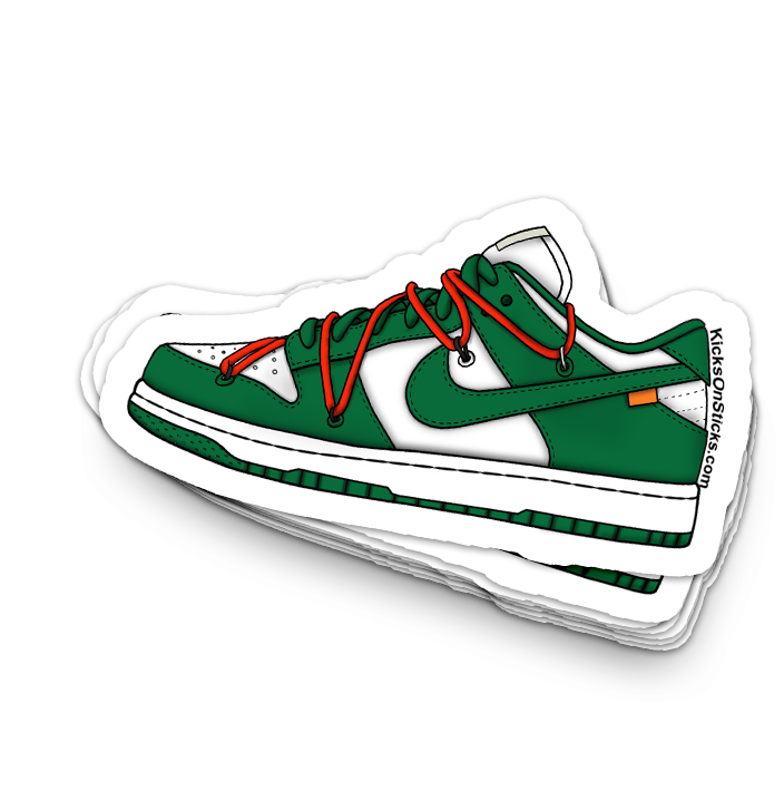 Dunk Low "Off-White Pine Green" Sneaker Sticker