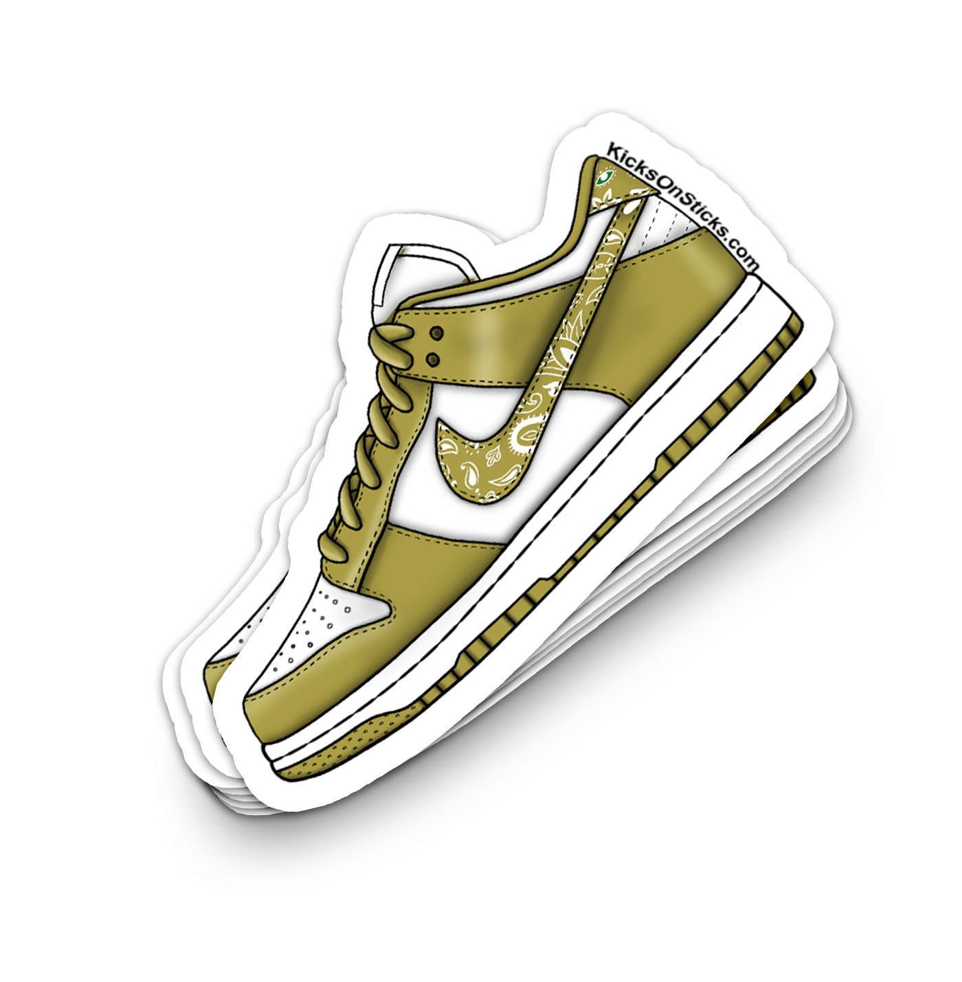 Dunk Low "Paisley Barley" Sneaker Sticker
