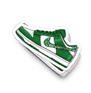 Dunk Low "Paisley Green" Sneaker Sticker