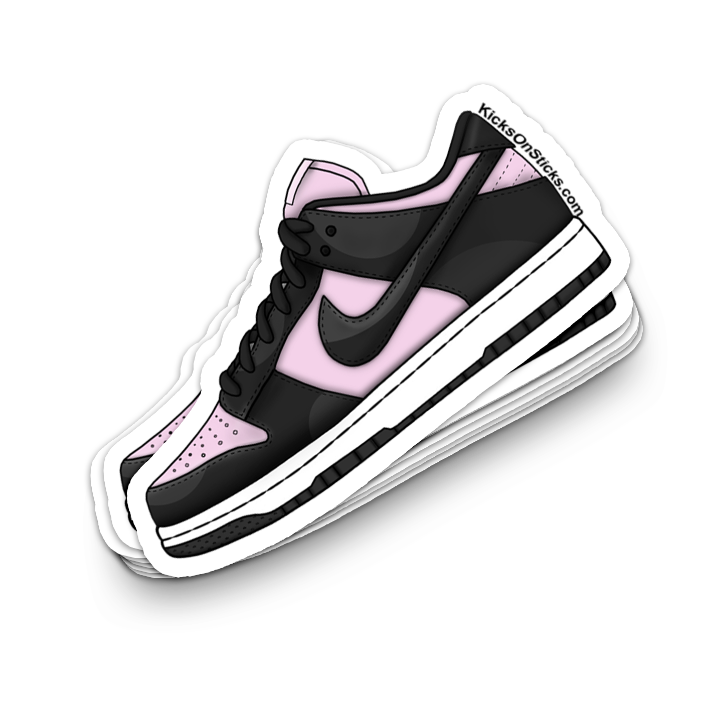Dunk Low "Panda Pink" Sneaker Sticker