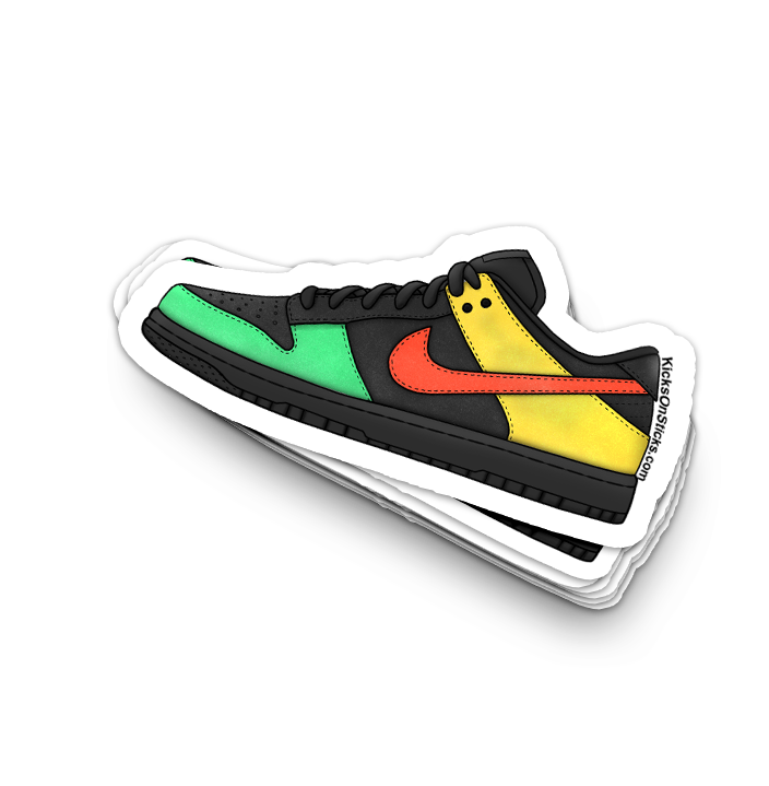 Dunk Low "Rasta 2006" Sneaker Sticker