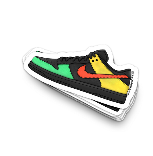 Dunk Low "Rasta 2006" Sneaker Sticker