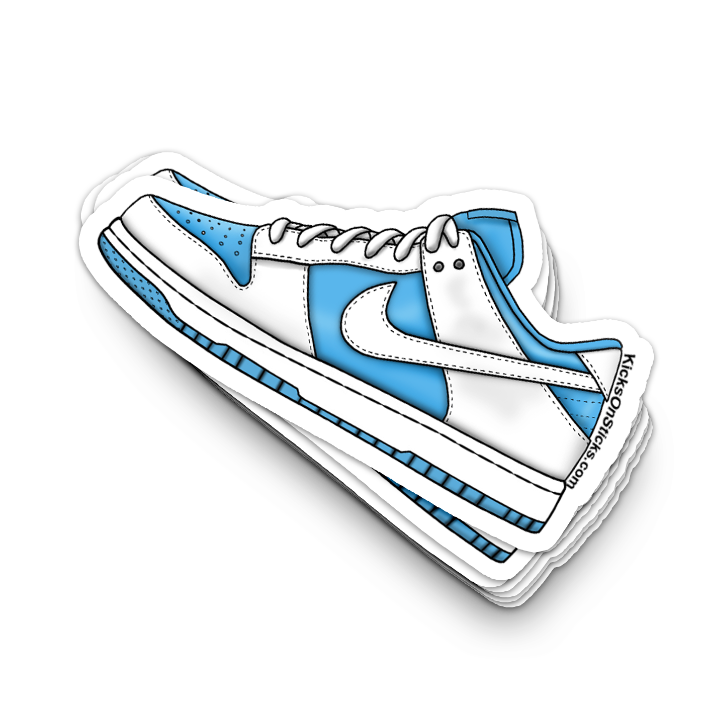 Dunk Low "Reverse UNC" Sneaker Sticker