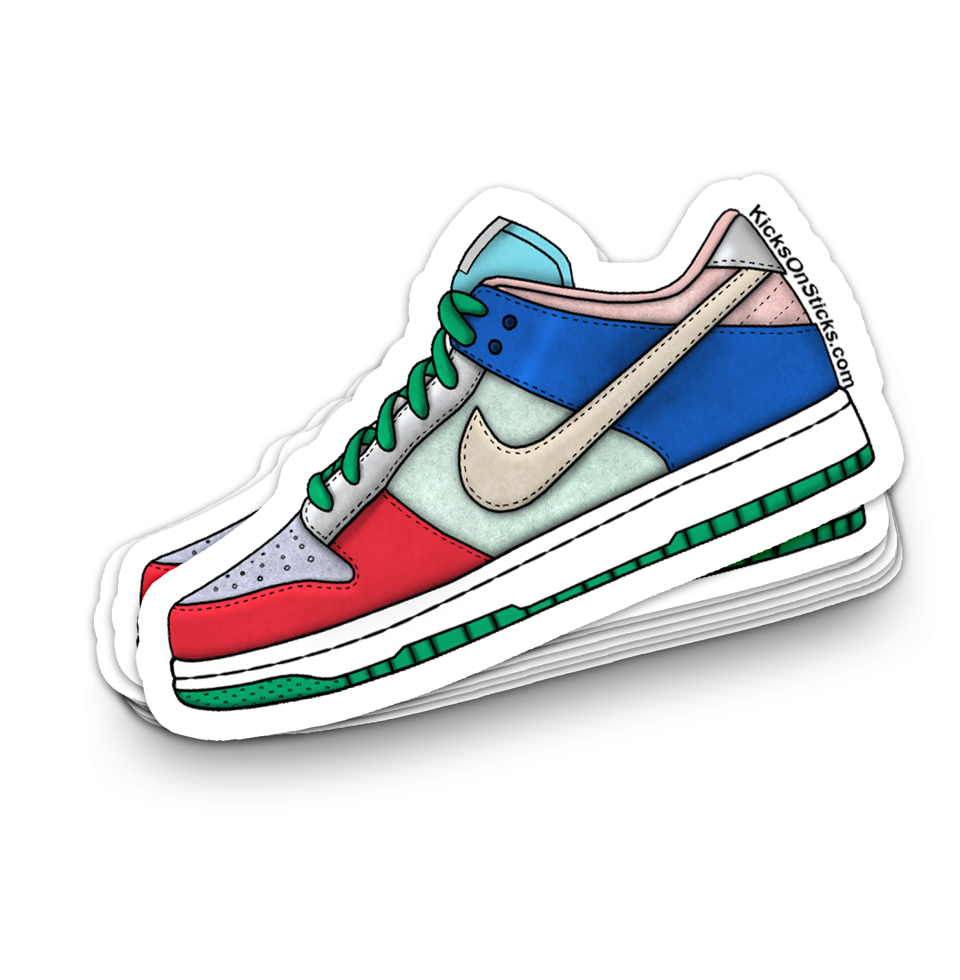 Dunk Low "Sunset Pulse" Sneaker Sticker