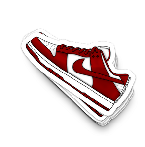 Dunk Low "Team Red" Sneaker Sticker