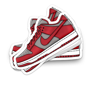 Dunk Low "UNLV Medium Grey Varsity Red" Sneaker Sticker