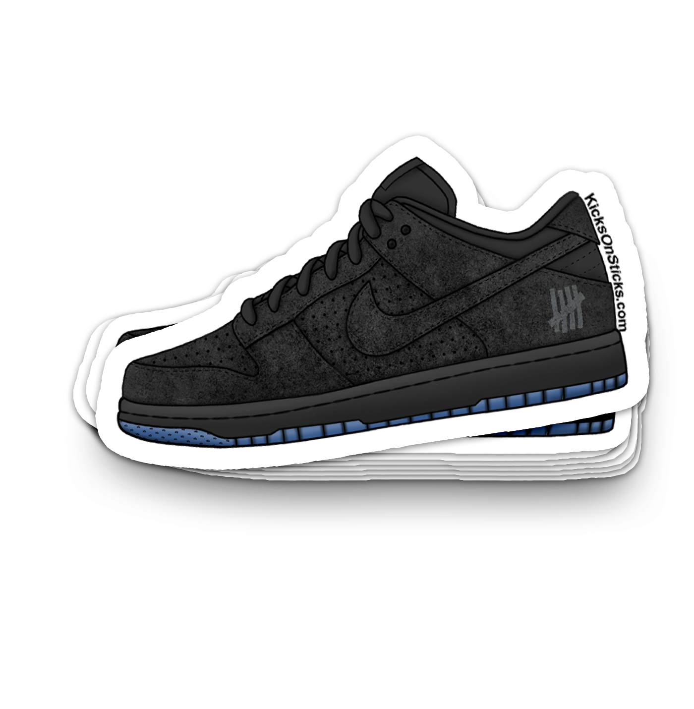 Dunk Low "Undefeated Black" Sneaker Sticker