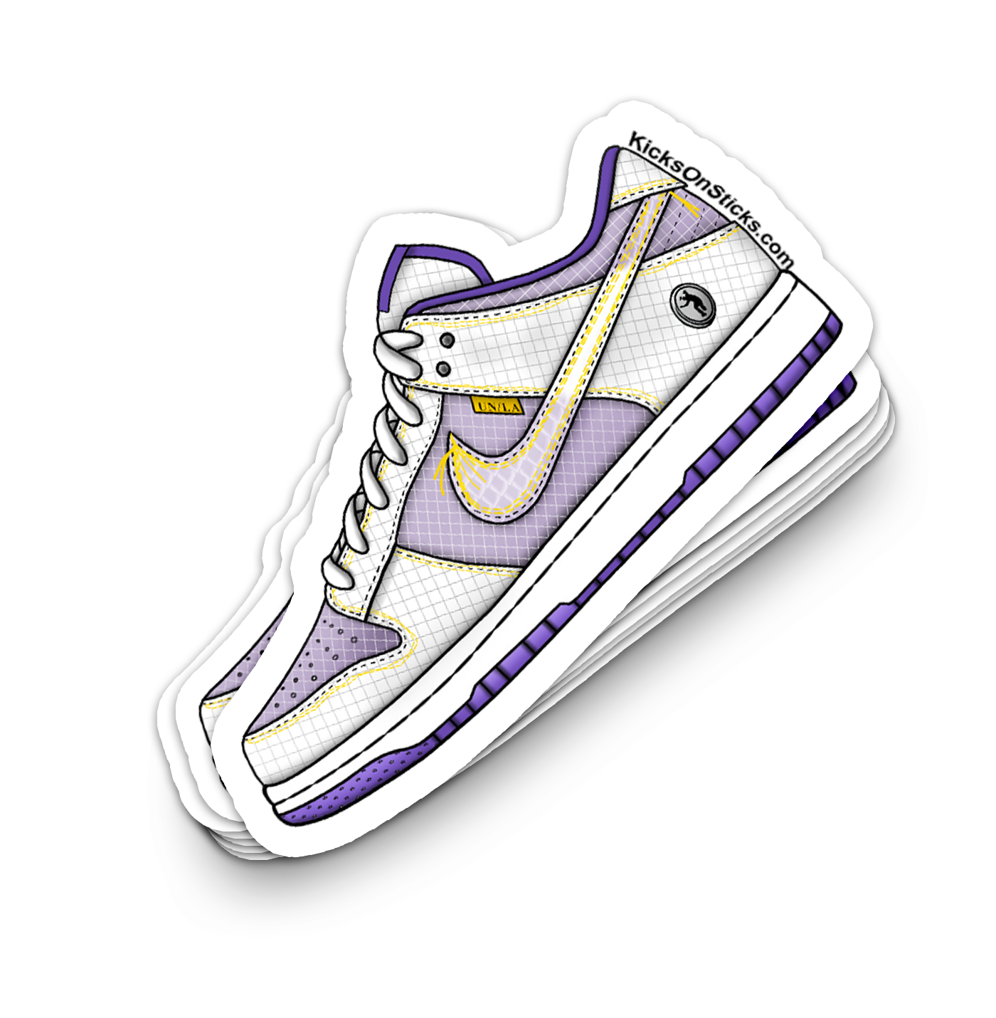 Dunk Low "Union Lakers" Sneaker Sticker